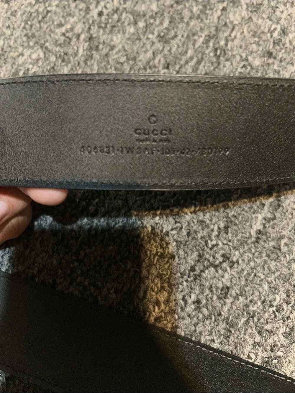 Gucci Black Leather Double G Buckle Belt (Size 38) NEVER WORN - Picture 5 of 6